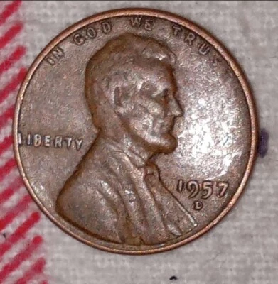 1957d Wheat Cent Penny Errors, Date, Mint Mark, Liberty  - Image 1 of 2