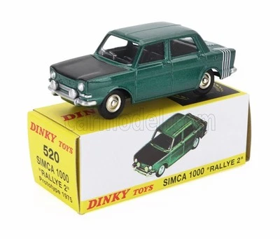 MODELLINO AUTO STATICO DINKY ATLAS SIMCA 1000 RALLY2 1976 VERDE NERO SCALA 1:43 - Immagine 1 di 4