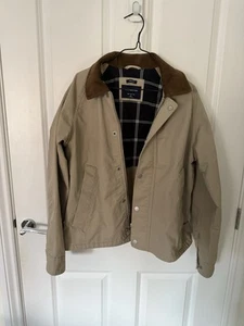 Abercrombie & Fitch Barn Coat Beige Size XS Cropped Oversized Fit - Picture 1 of 5