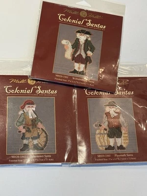 Mill Hill Colonial Santa 3 Bead Kit Set: Williamsburg-Jamestown-Plymouth (2013) - Image 1 of 4