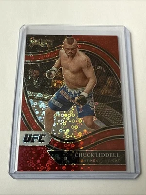 2021 Panini Select UFC Chuck Liddell Red Disco Octagonside /199 UFC #280 - Image 1 of 3
