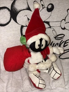 Vintage Looney Tunes Plush Marvin Martian K-9 Christmas Santa Stuffed Doll - Picture 1 of 4