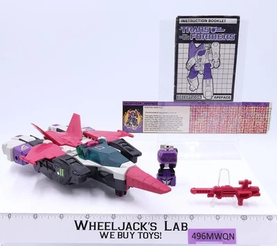 Apeface W/Spasma Headmaster 100% Complete Vintage 1987 G1 Transformers Hasbro - Image 1 of 4