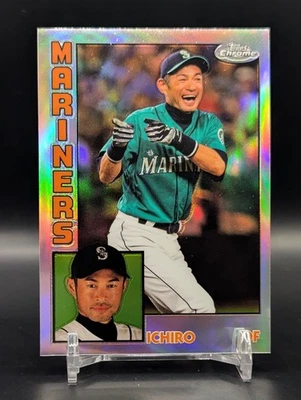 Ichiro Suzuki 1984 Refractor Insert 2019 Topps Chrome #84TC-14 Seattle Mariners - Image 1 of 2