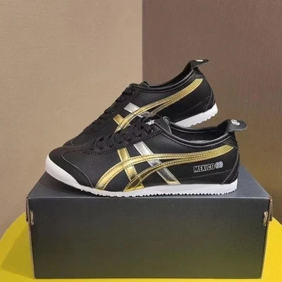 от Onitsuka Tiger новый бежевый/синий кроссовки унисекс Мексика 66 классический низкий верхний туфли - Изображение 1 из 4