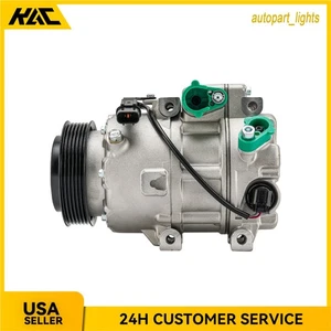 A/C Compressor with 6-Groove For Kia Sorento 2011-15 Hyundai Santa Fe 2013-18 - Picture 1 of 9