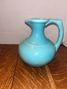 Vintage GMcB Gladding McBean Pitcher Blue USA 7 1/2" Tall - Picture 1 of 8