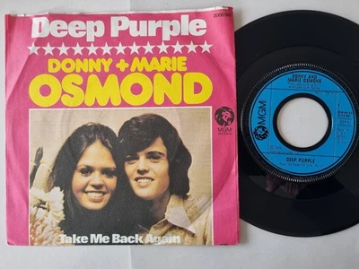 Donny and Marie Osmond - Deep purple 7'' Vinyl Germany - Image 1 of 4