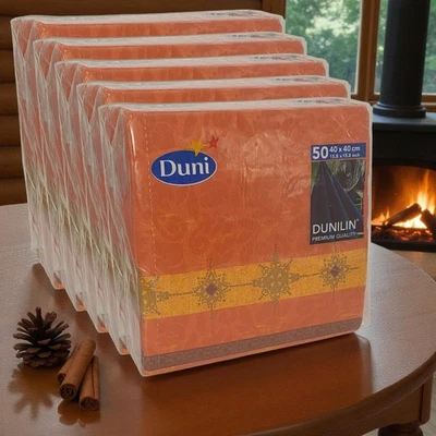 250 Dunilin Servietten 5x50er 40x40cm stoffähnlich Duni Design: D-Lin Jewels Ter - Bild 1 von 3