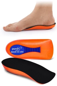 Plantar Fascitis Solette Tacco CupPoron -Made in USA Donna Uomo Solette Tacco Fo... - Foto 1 di 7