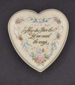 Vintage 1980 Wedgwood Valentinstag Schmuck Schale - Bild 1 von 7