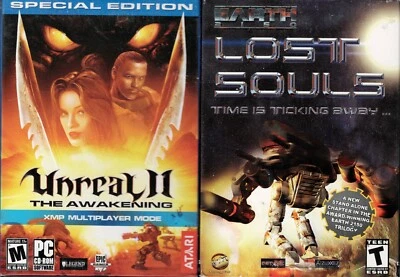 Earth 2150 Lost Souls & Unreal II The Awakening XMP PC New Boxed XP Multiplayers - Image 1 of 2