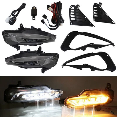 For 2019 2020 Kia Optima Front Fog Lights Left+Right LED Lamp Signal Lights - Image 1 of 4