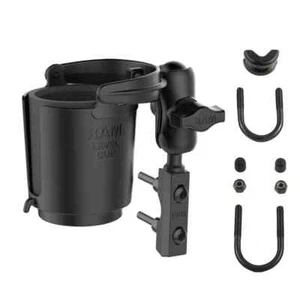 RAM Level Cup™ w/Motorcycle Brake/Clutch Reservoir Mount - Picture 1 of 6