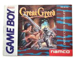 Great Greed Nintendo Gameboy Anleitung nur Instruction Booklet DMG-B6-USA - Bild 1 von 4