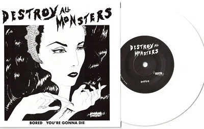 Destroy All Monsters - Bored 7" WHITE WAX Stooges MC5 Niagara Detroit Punk Rock - Bild 1 von 2