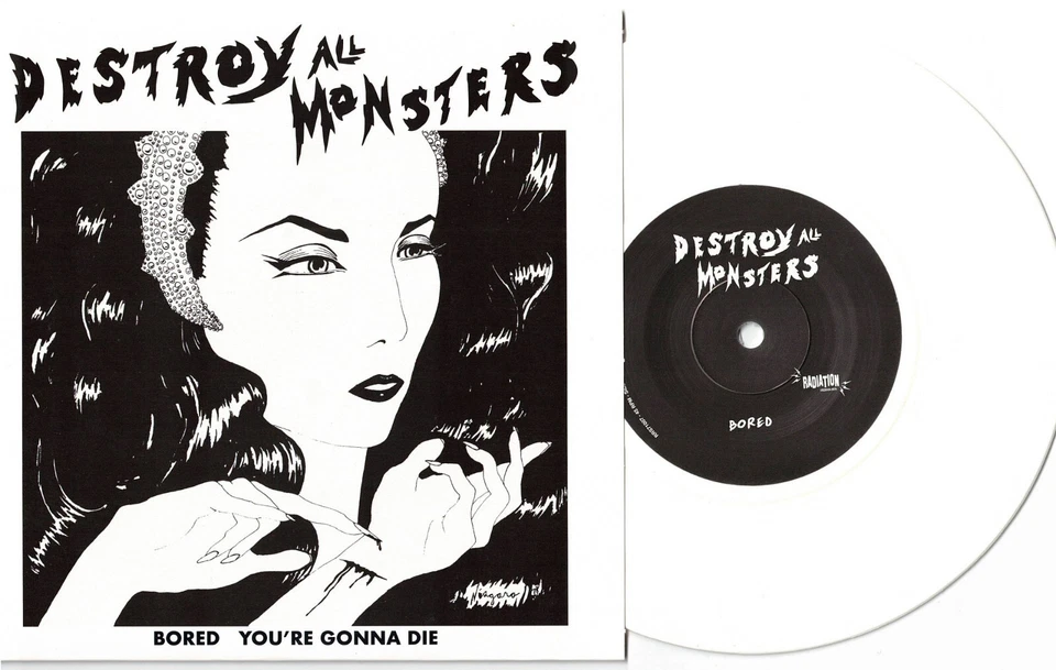 Destroy All Monsters - Bored 7" WHITE WAX Stooges MC5 Niagara Detroit Punk Rock - Bild 1 von 2
