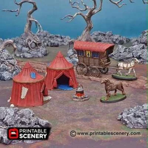 Campamento de Viajeros - Edificio de Fantasía - Terreno de Mesa de Fantasía - Imagen 1 de 8