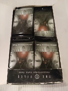 X-Files Collectible Card Game 1996 Full Box 35 SEALED BOOSTER PACKS Missing Lid - Picture 1 of 5