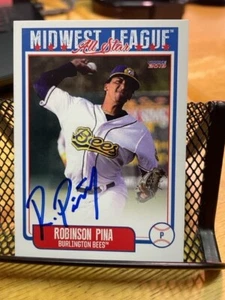 Robinson Pina Signed Autographed 2019 MWL All-Star Set Card Bees Angels - Picture 1 of 1