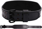 Weight Lifting Belt - 7MM Heavy Duty Pro Leather Belt with Adjustable Buckle - S