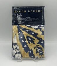 Ralph Lauren Parrot Cay Rhylee King Pillow Sham Blue Yellow Cotton Paisley