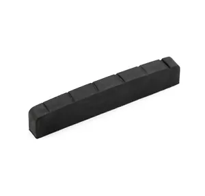 Tuerca ranurada de grafito para guitarra eléctrica 43 mm x 7,2 mm x 4,1 mm - NEGRA - Imagen 1 de 1