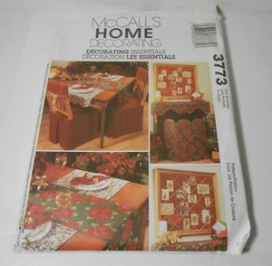 McCall's Sewing Pattern 3773 Christmas Napkins Runner Placemat More! UNCUT - Picture 1 of 2