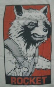 NEU Marvel Avengers Endgame Rocket Waschbär Grafik Unisex T-Shirt weiß XS