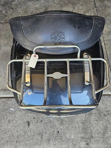 99-13 YAMAHA ROYAL STAR REAR BACK REST LUGGAGE TRUNK STORAGE TOUR PACK BAG  - Picture 1 of 19