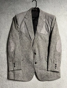 Vtg Pagano West Rodeo Western Cowboy Rockabilly Spots Coat Blazer Wool 46R USA - Picture 1 of 22