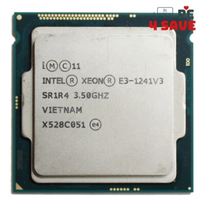 Intel Xeon E3-1241 V3 SR1R4 3.5GHz 8MB 4C LGA 1150 Workstation CPU Processor 80W - Image 1 of 2