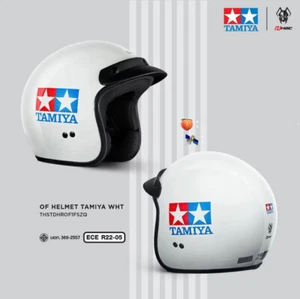 Casco moto retrò 3/4 H2C 10° anniversario edizione limitata di TAMIYA - Foto 1 di 2