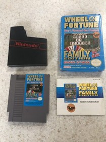 WHEEL OF FORTUNE FAMILY EDITION GAME ORIGINAL Nintendo System COMPLETE NES HQ