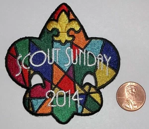 BSA BOY SCOUTS OF AMERICA 2014 SCOUT SUNDAY LATTER-DAY SAINTS LDS MORMON PATCH - Picture 1 of 4
