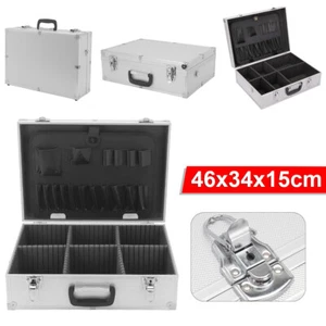 Aluminium Flight Case storage Toolbox Portable joiners Electricians Tool Boxes - Picture 1 of 12