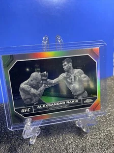 2024 Topps Chrome UFC Alexsander Rakic Chrome Refractor #11 - Picture 1 of 2