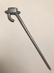 Queen's Hotel Swizzle Stick Stir Lac Megantic P. Quebec Hat Cane Silver / Gray - Picture 1 of 3