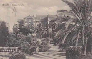 CARTOLINA *14 ALASSIO SAVONA LIGURIA PALAZZO FERRERO VACANZA VIAGGIATA 1919 - Imagen 1 de 2