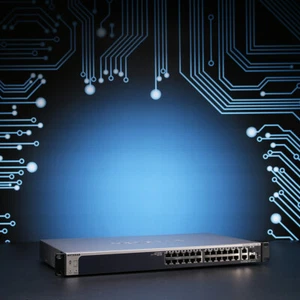 Interruptor inteligente NETGEAR ProSafe S3300-28X // GS728TX - Imagen 1 de 6