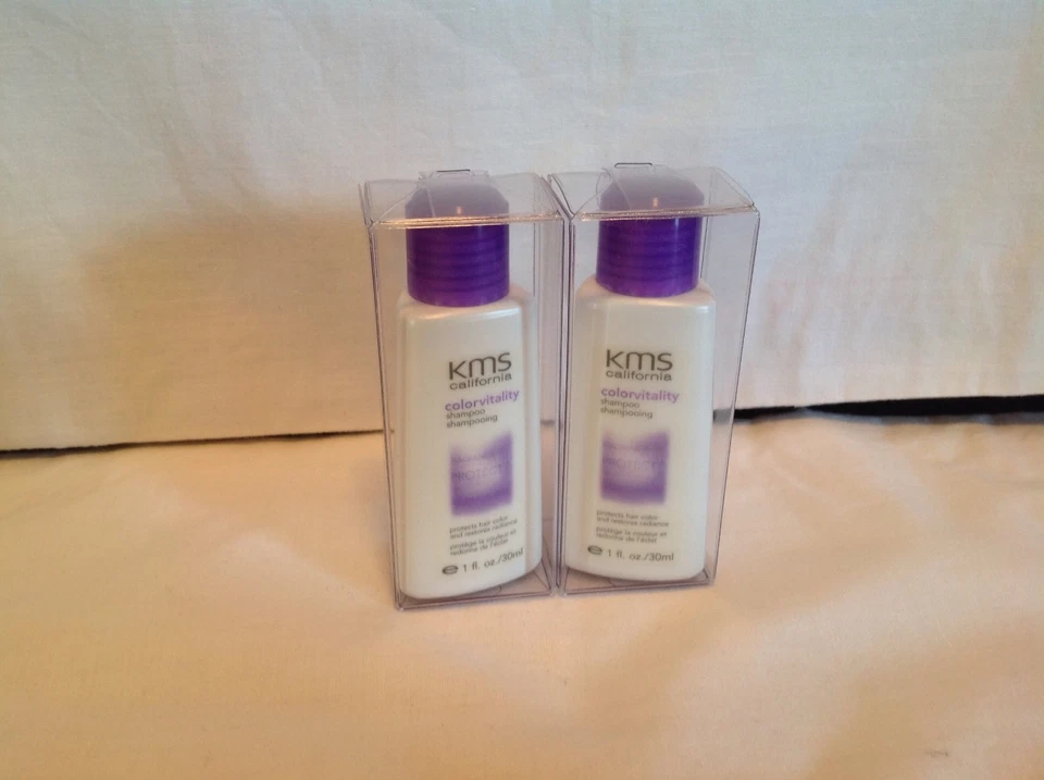 Champú Kms Califorina Colorvitality 1 fl oz - Tamaño de viaje - RARO - LOTE DE 2  Foto 1 de 1