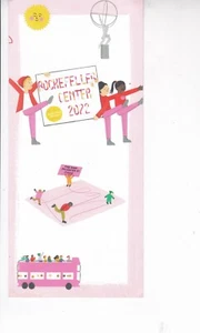 2022 Rockefeller Center Christmas Map Lorraine Nam 4" x 9" opens to 12" x 9" - Picture 1 of 3