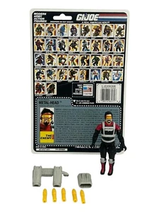 GI Joe Metal Head V1 3.75” Figure w/ Uncut Cardback 1990 Hasbro ARAH Vintage - Picture 1 of 12