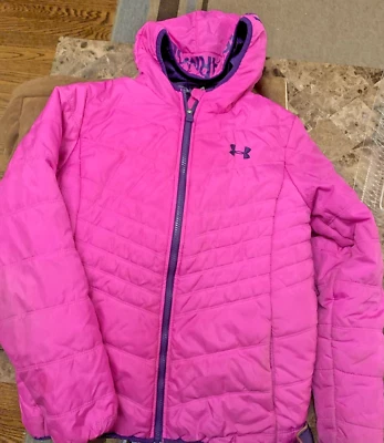 CHAQUETA UNDER ARMOUR STORM COLDGEAR NIÑAS GRANDES CREMALLERA ACOLCHADA ROSA SÓLIDO Talla L Foto 1 de 4