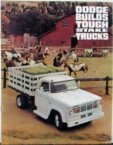 1965 Dodge Stake Trucks Low Ton Series D 100 200 300 Sales Brochure Dtd 3 65 - Picture 1 of 4