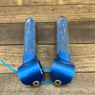 Vintage Control Tech Control Stix Bar Ends MTB Blue Anodized 90s Extension A4 - Image 1 of 4