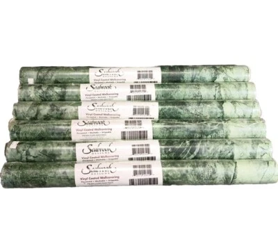 Papel tapiz recubierto de vinilo X7 SeaBrook musgo/granito 55,4 pies cuadrados rollos dobles BB820 Foto 1 de 4
