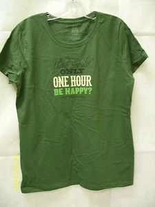 Dr McGillicuddy's Schnapps - Happy Hour Promo Women's T-Shirt (Green) *NEW* - Picture 1 of 6