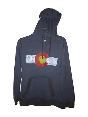 Sudadera con capucha ligera vintage descolorida con bandera de Colorado DISEÑADA SÚPER ÚNICA para mujer Foto 1 de 3