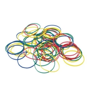 200 piezas surtidas de bandas de goma elásticas fuertes de color para el hogar escuela oficina - Imagen 1 de 3